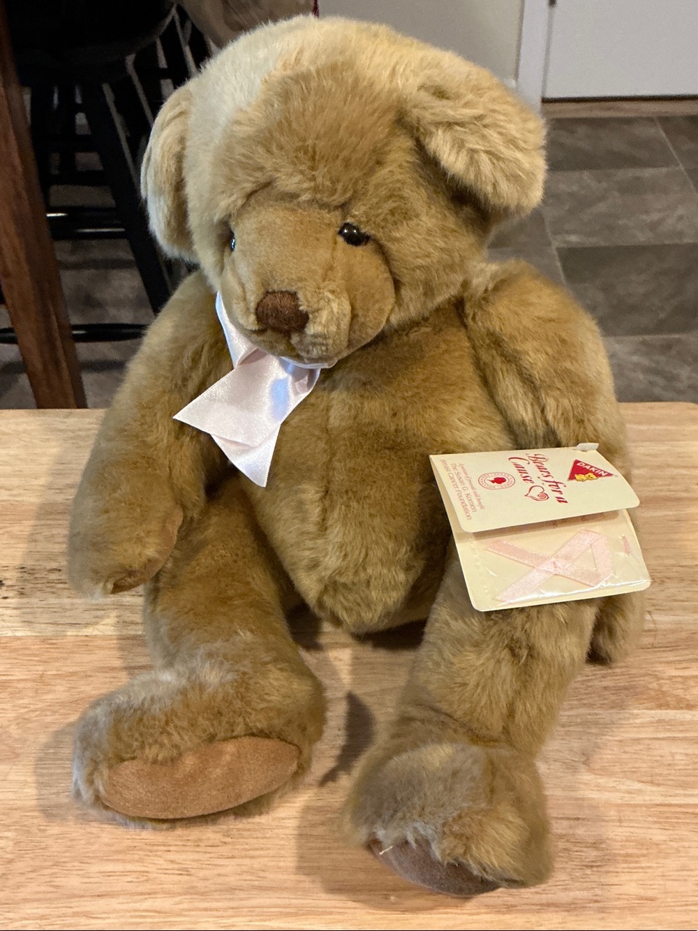 Dakin “Bears for a Cause” Breast Cancer 10” Sitting Bear Pink Ribbon No Issues